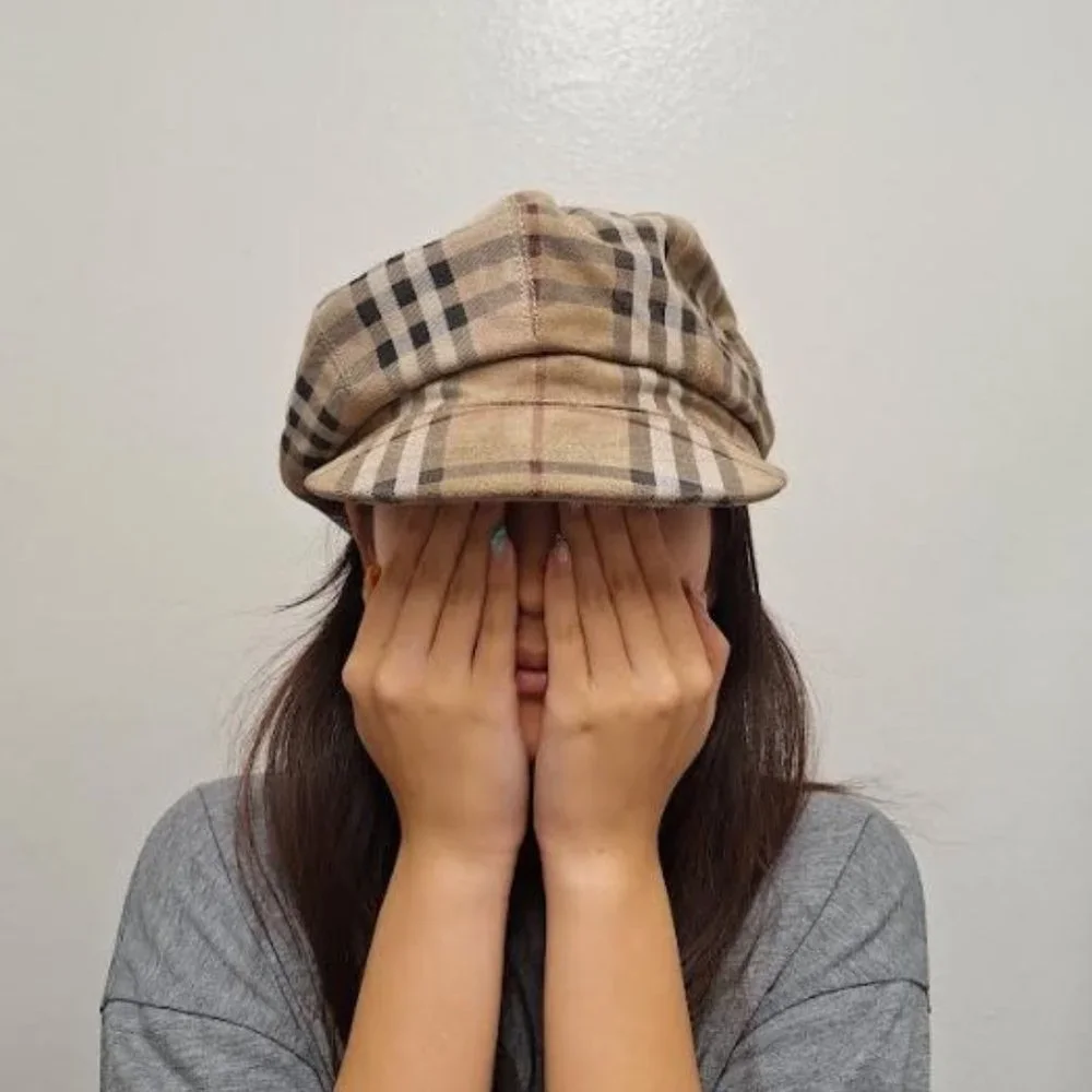 Burberry Vintage Suede Newsboy cap - Size S - Picture 8 of 9